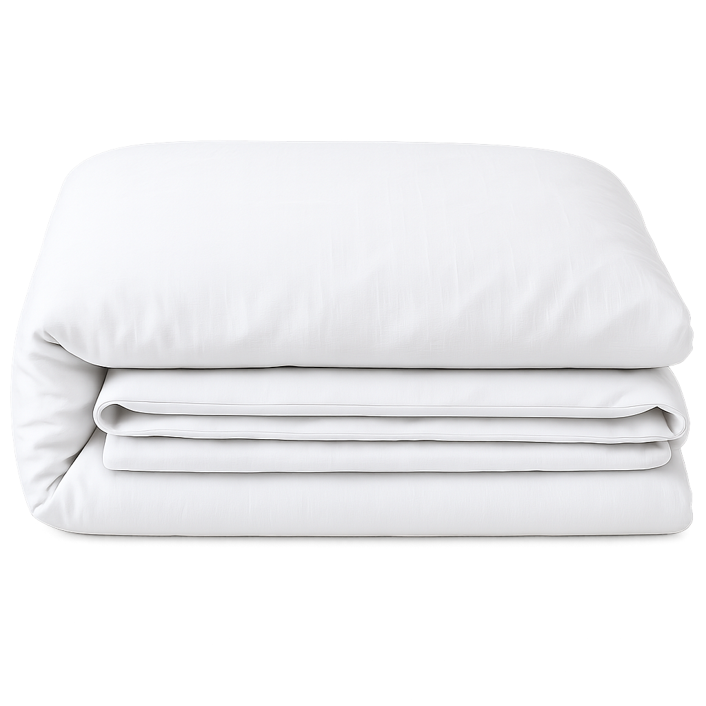 100% Italian Washed Linen White
