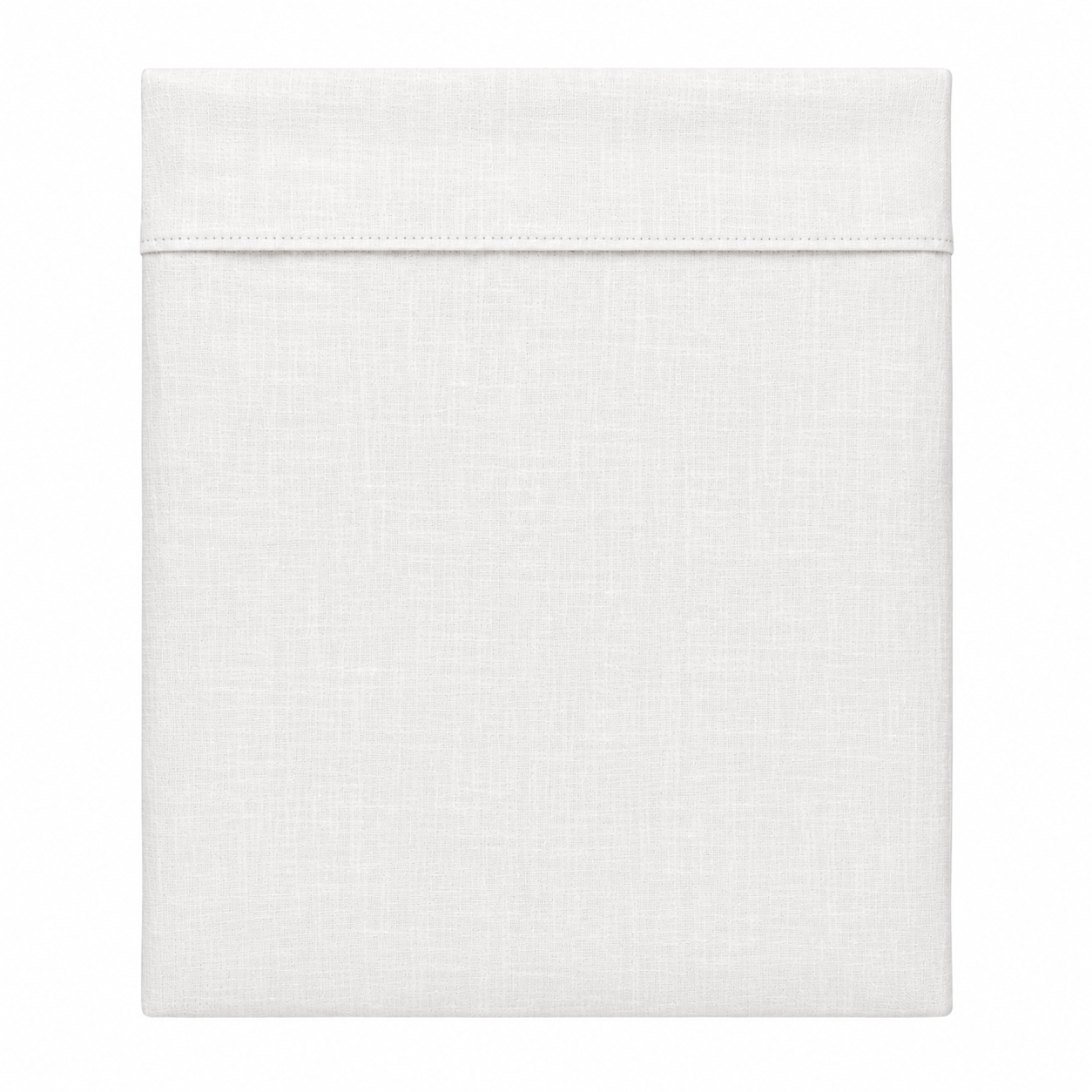 100% Italian Washed Linen White